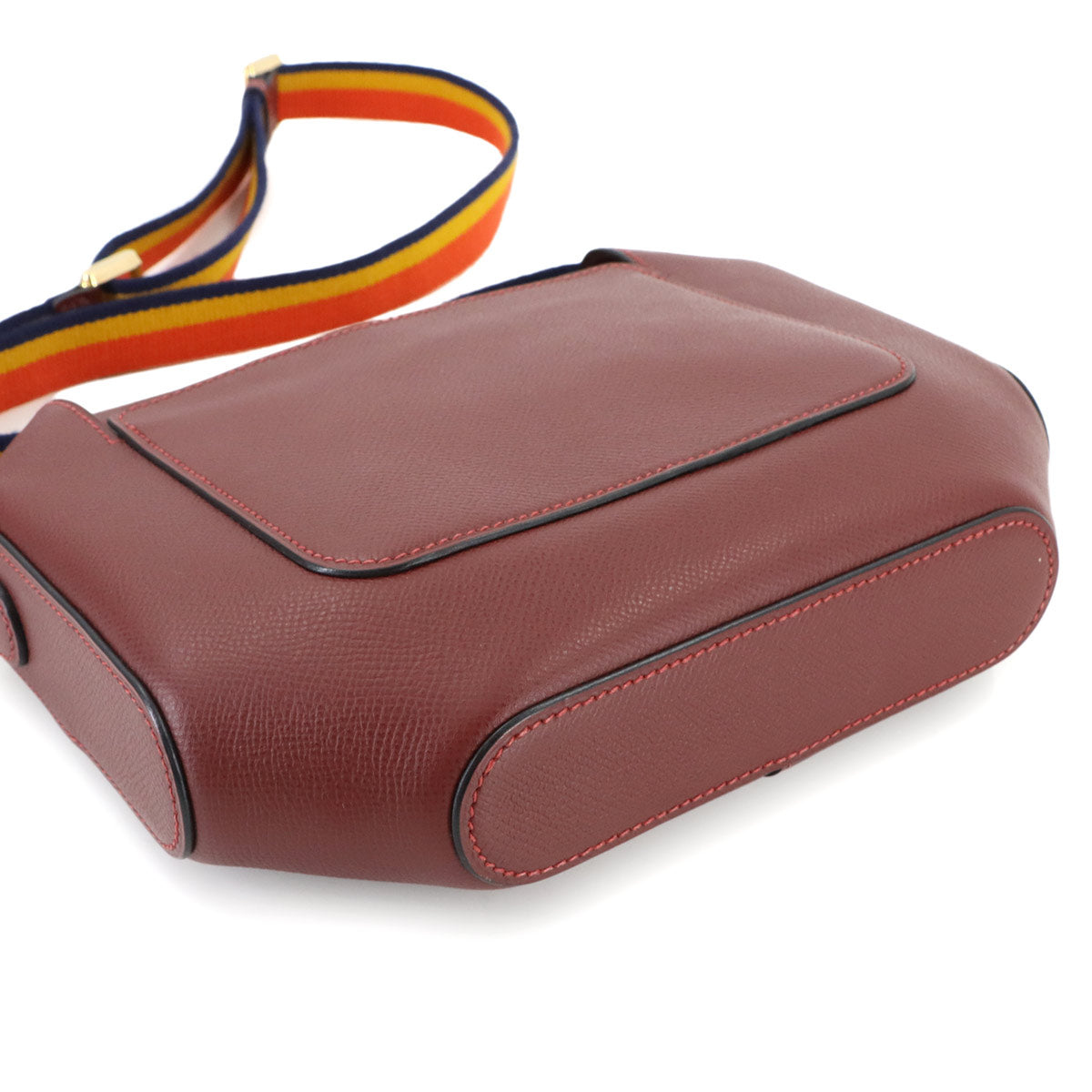 Octagon Shoulder Bag Epsom Rouge H Rocabar