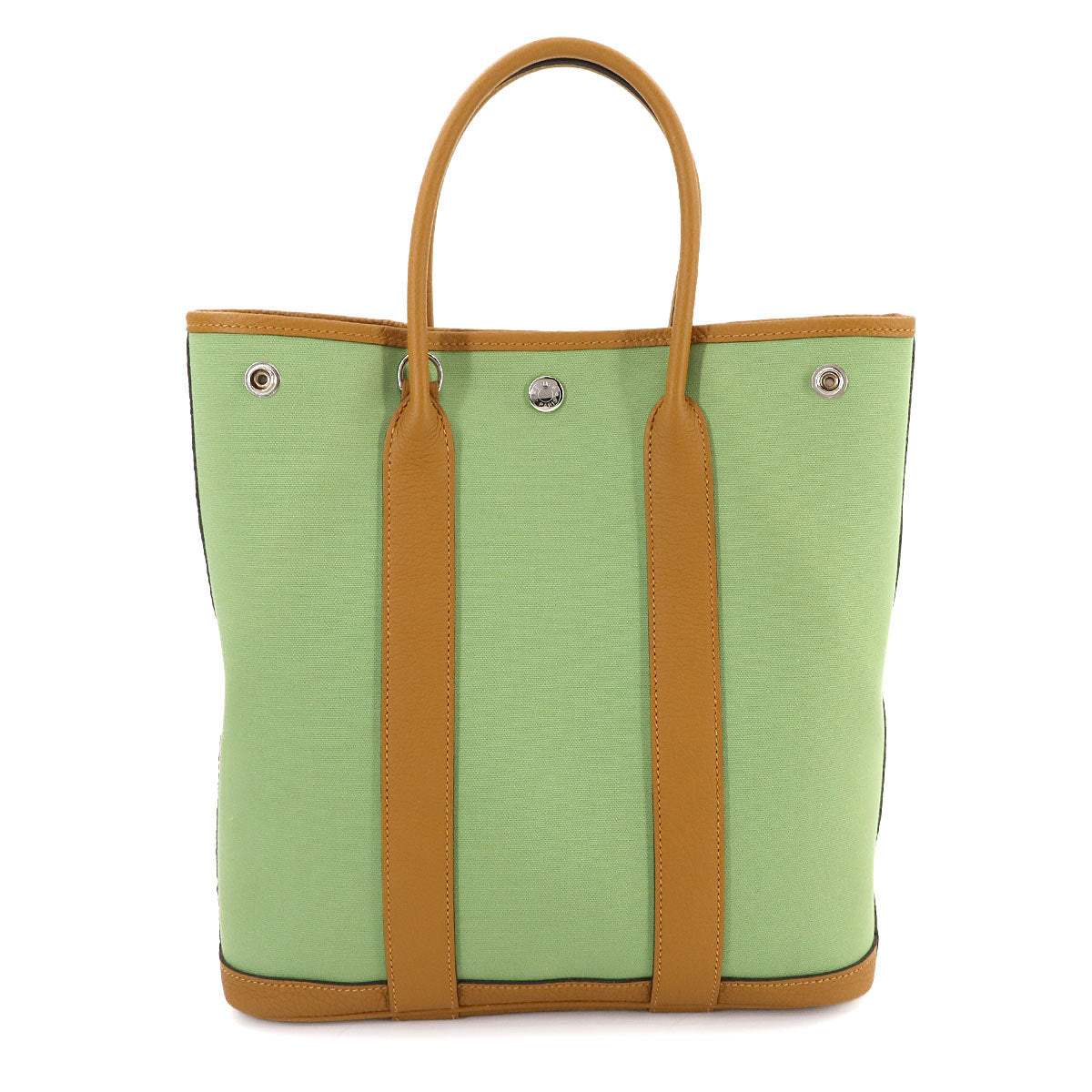 Garden File PM Tote Shoulder Bag Toile Oficier Vert criquet