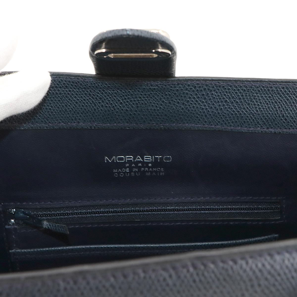 Orsay Horizon Hand Bag Leather Navy 30011S