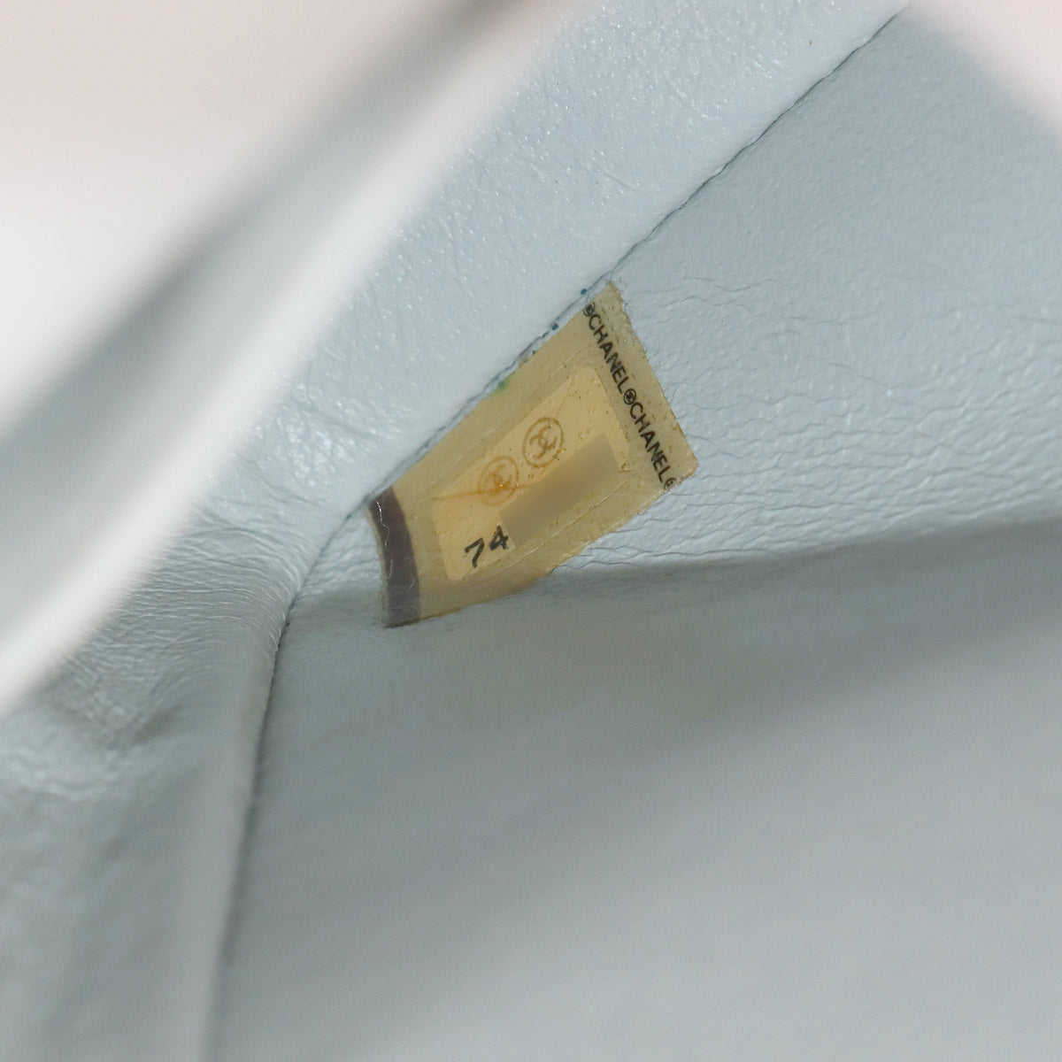 Medium Classic Double Flap Chain Bag 25cm Leather Light green A01112