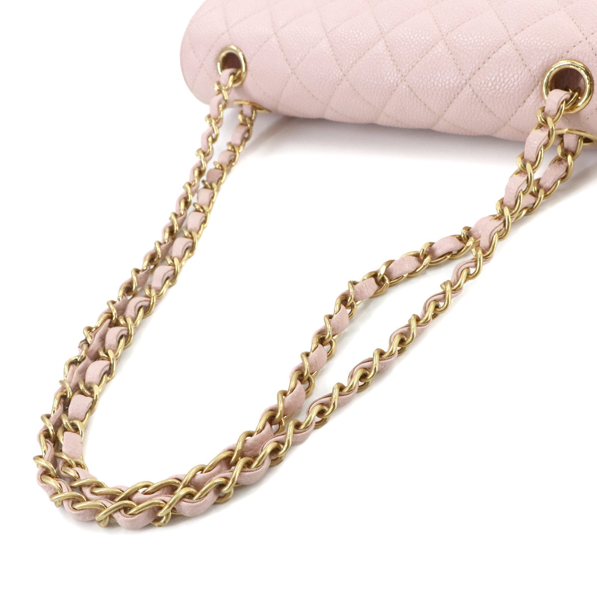 Matelasse 25 Chain Shoulder Bag Leather Pink A01112 Purse