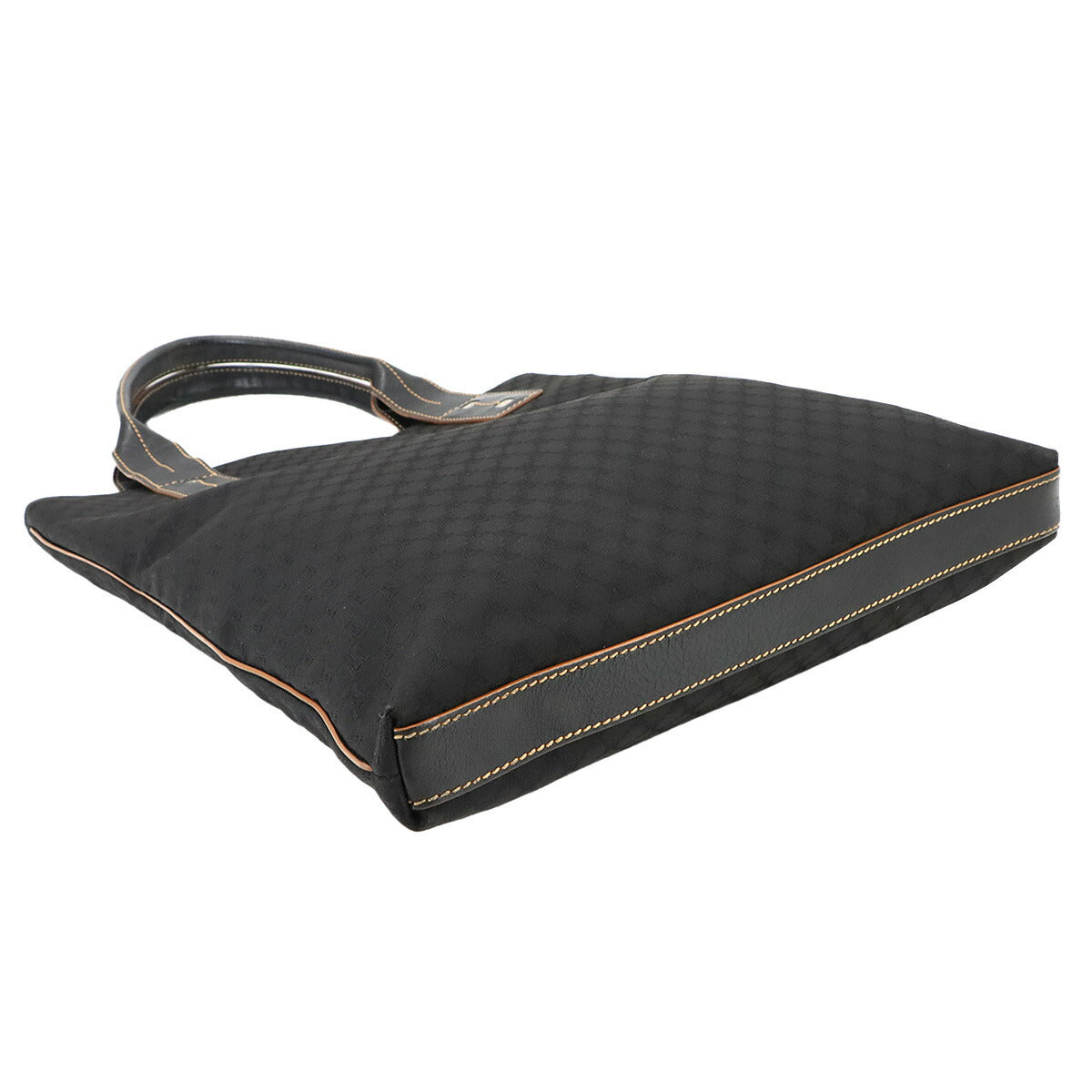 Macadam Tote Bag Nylon Leather Black Vintage Purse