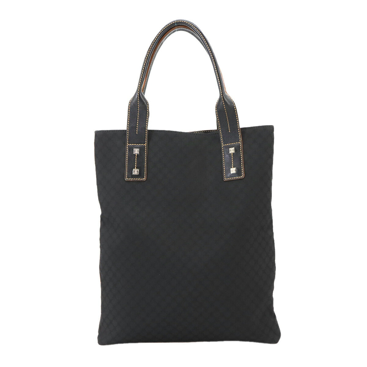 Macadam Tote Bag Nylon Leather Black Vintage Purse