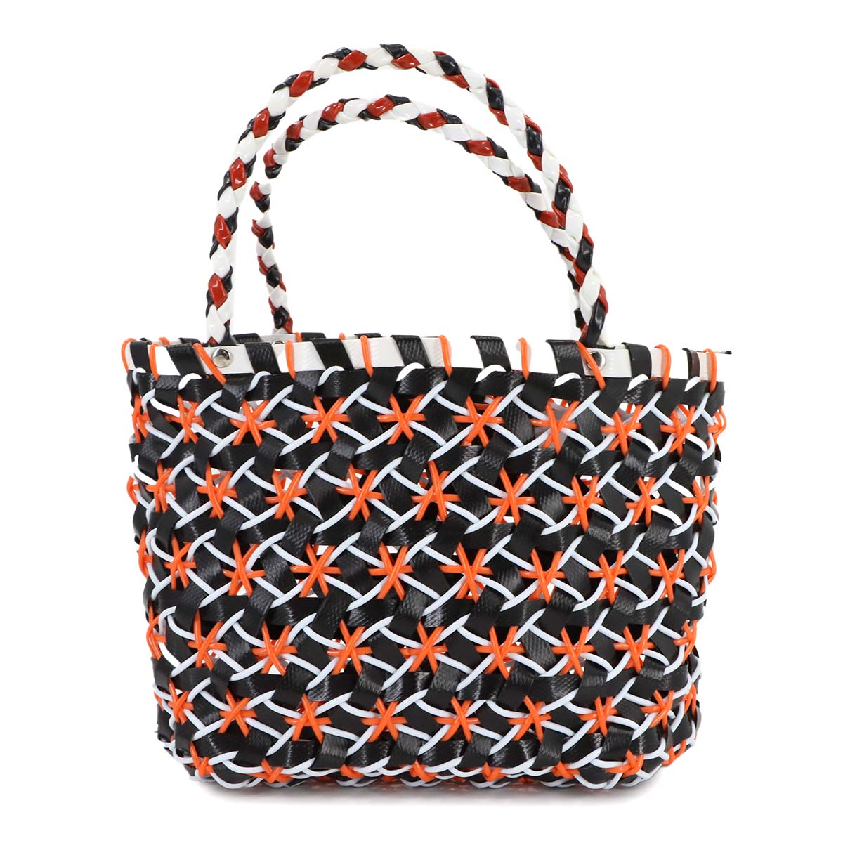 Marni Market Cake Basket Hand Bag Polypropylene Black