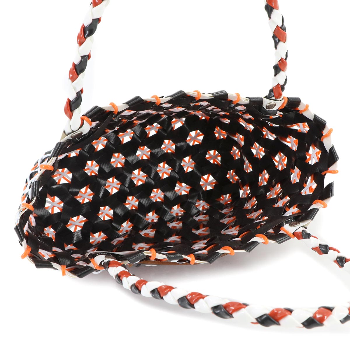 Marni Market Cake Basket Hand Bag Polypropylene Black