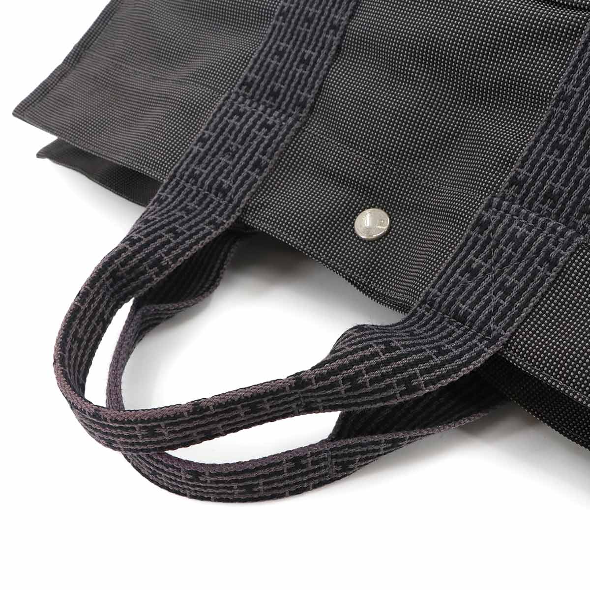 Herline Tote MM Bag Canvas Gray Unisex Purse