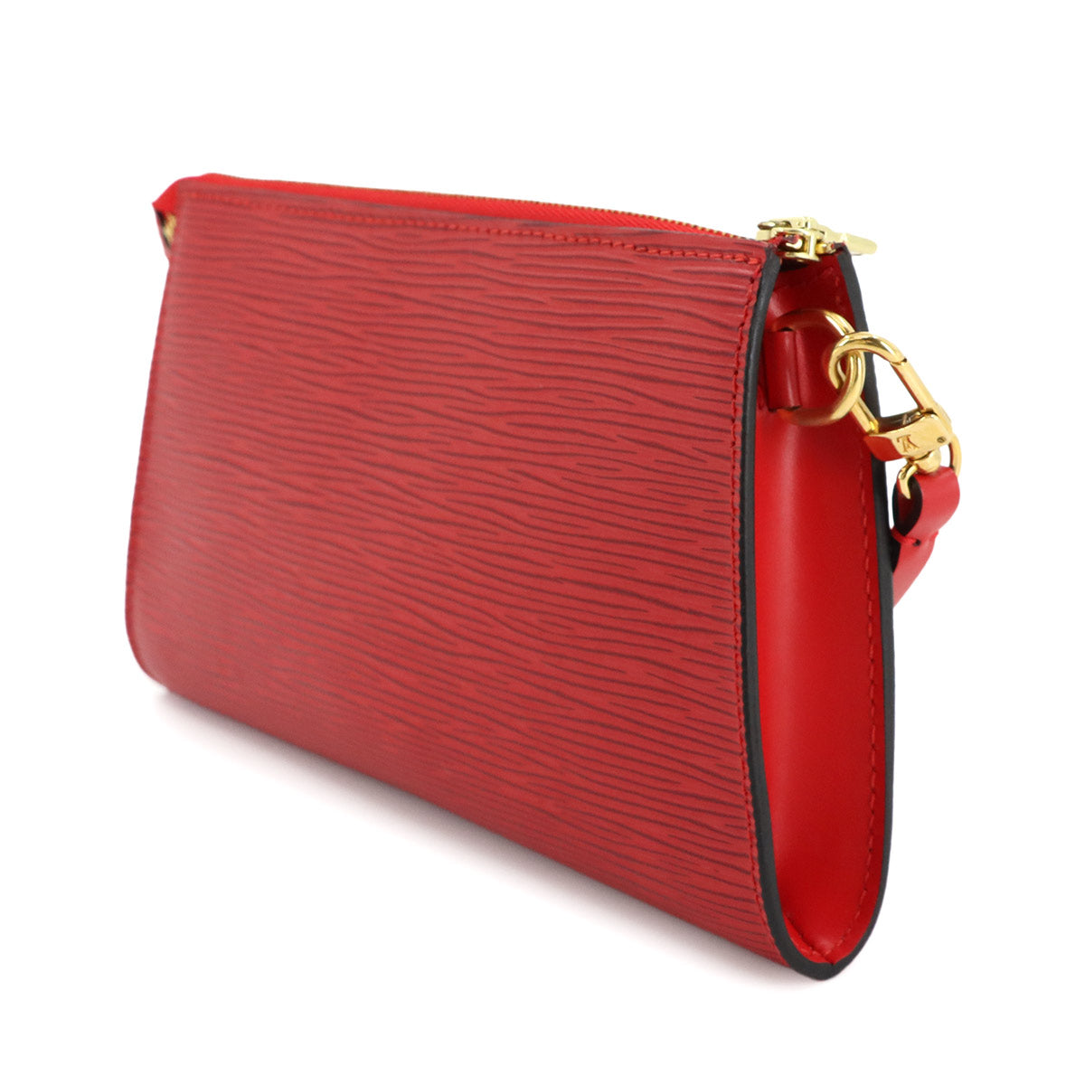 Epi Pochette Accessoires Hand Bag Castilian Red M52947