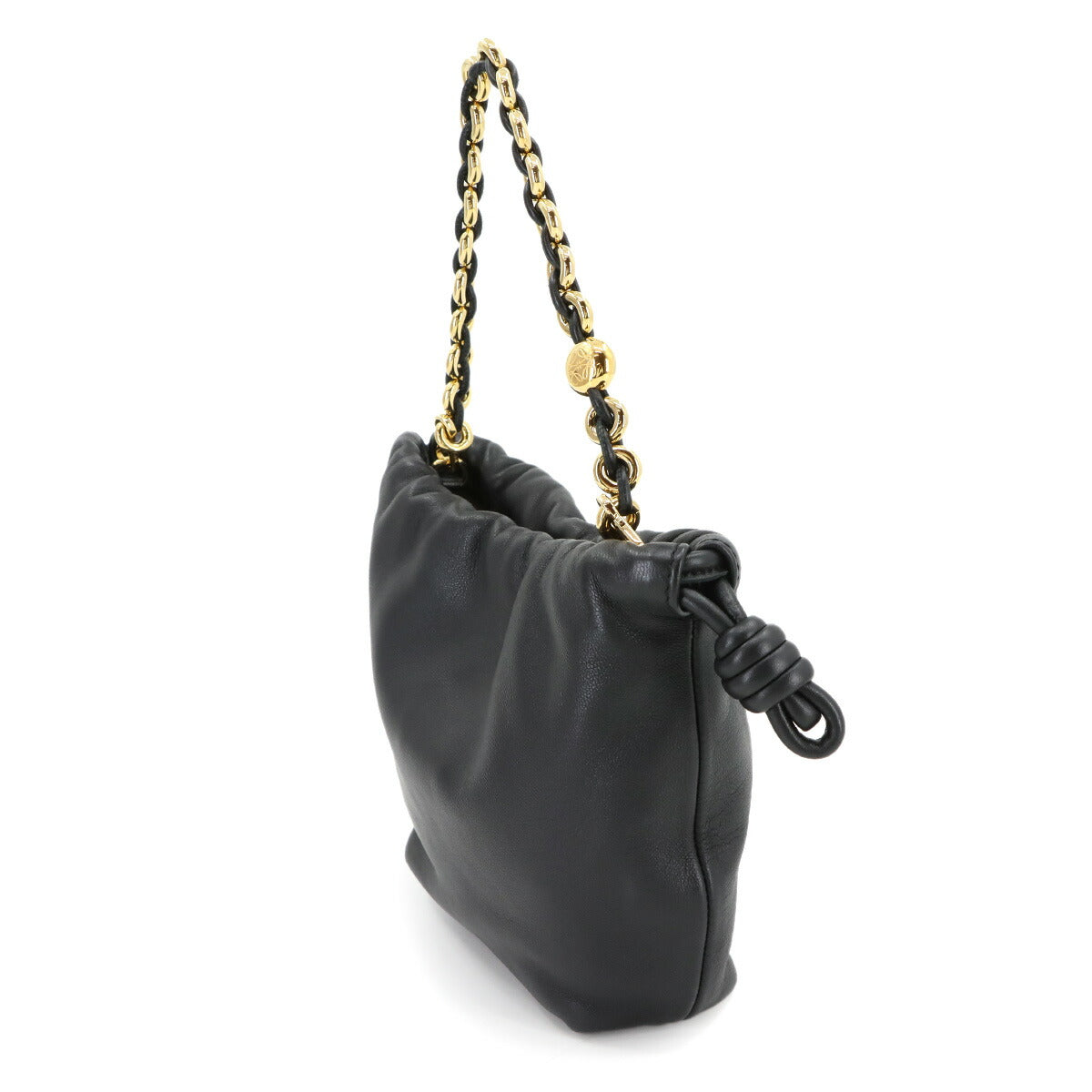 Flamenco Purse Mini Hand Shoulder Bag Leather Black Purse