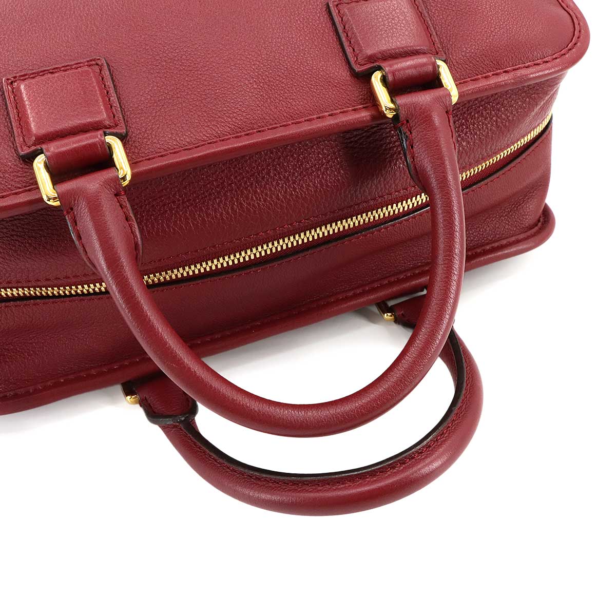 Amazona 28 Year of the Dragon Hand Bag Leather Red Anagram