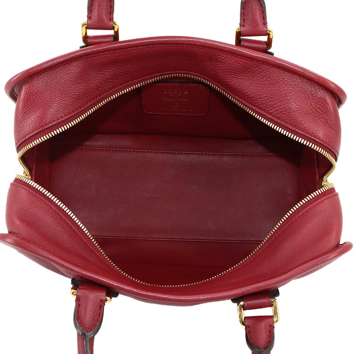 Amazona 28 Year of the Dragon Hand Bag Leather Red Anagram