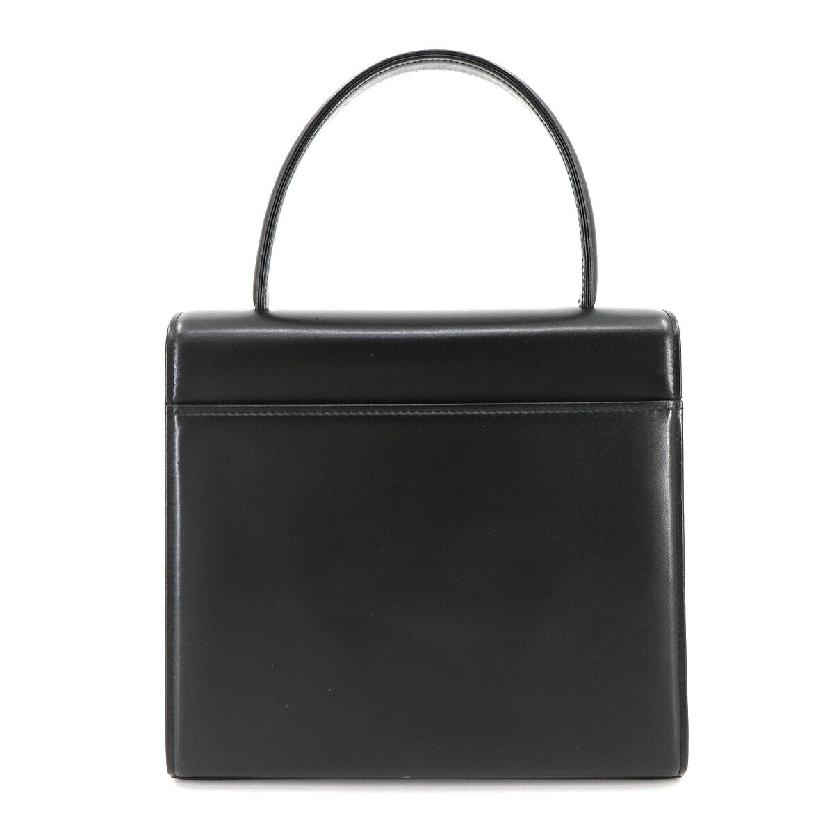 2way Hand Shoulder Bag Leather Black Purse