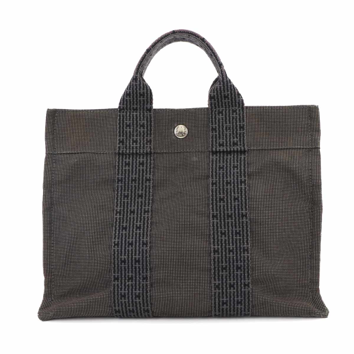 Herline tote PM Bag Canvas Gray Unisex Purse