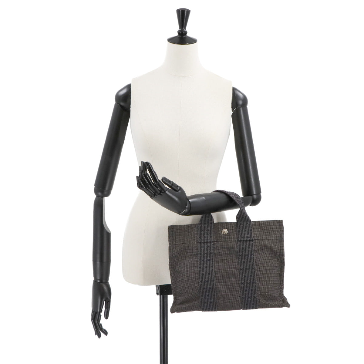 Herline tote PM Bag Canvas Gray Unisex Purse