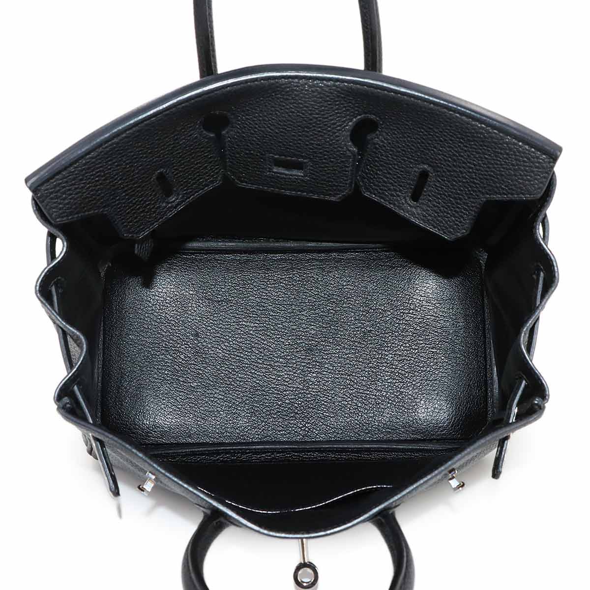 Birkin 25 Veau Togo Black Hand Bag Purse