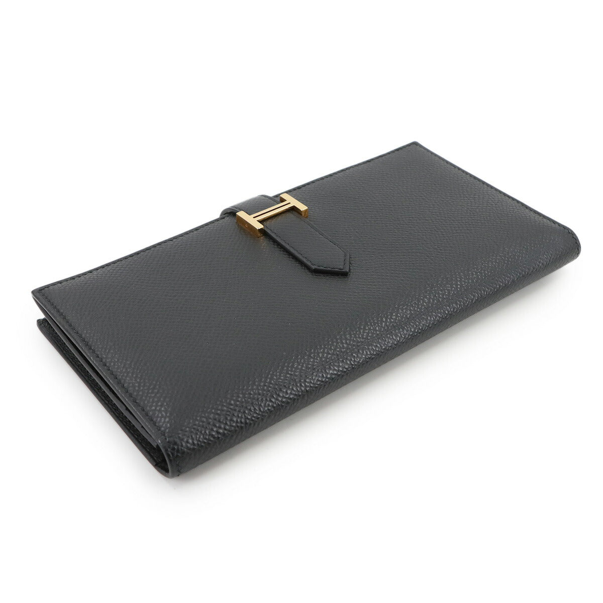 Bearn Soufflet Long Wallet Epsom Black Purse D