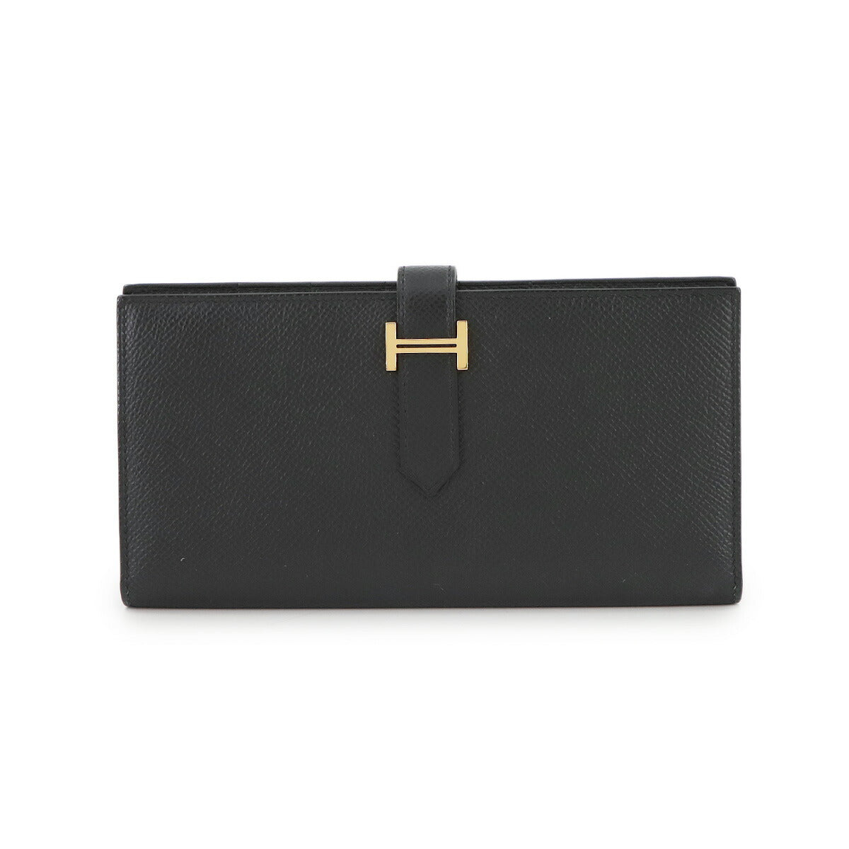 Bearn Soufflet Long Wallet Epsom Black Purse D