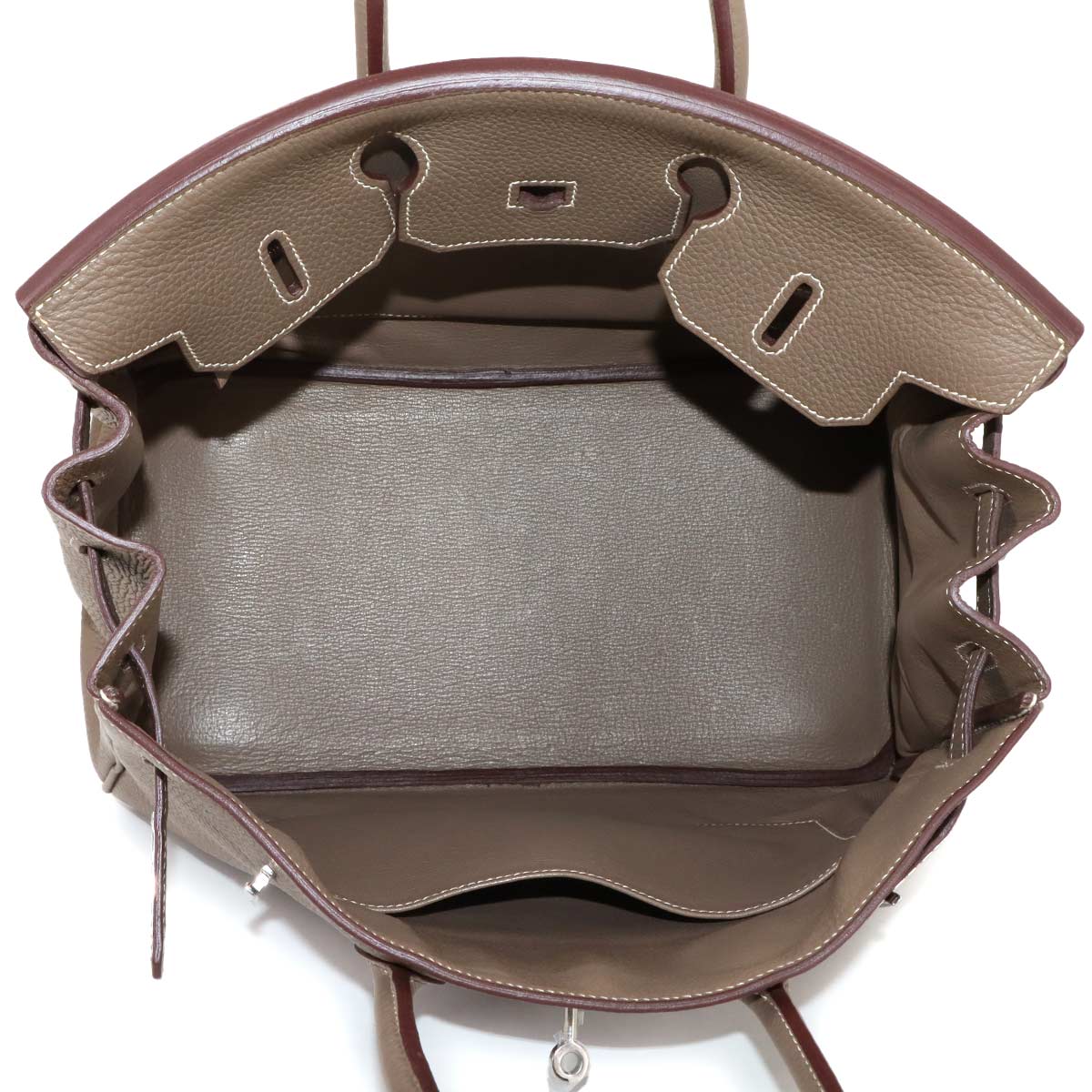 Birkin 35 Togo Etoupe Hand Bag Purse Beige