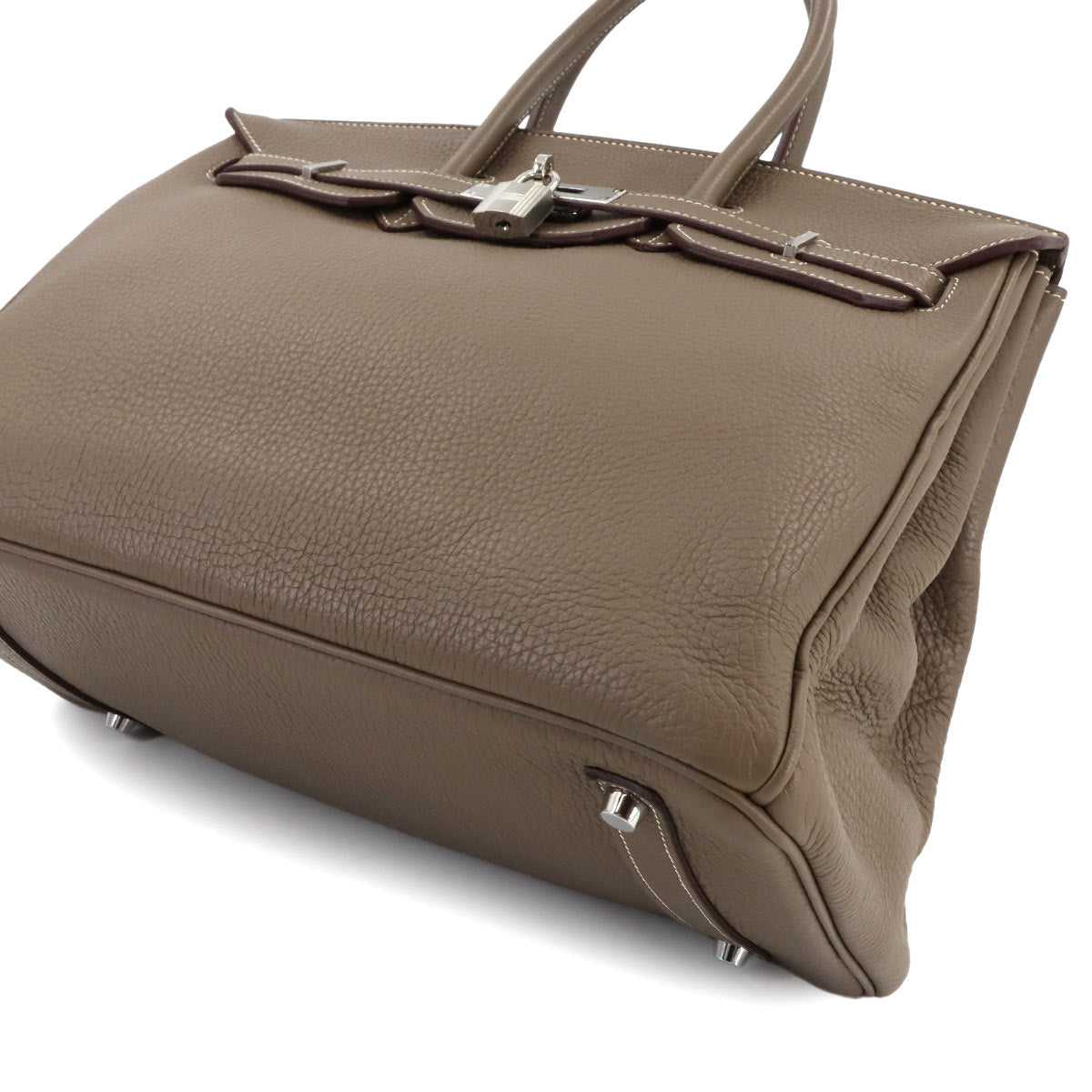 Birkin 35 Togo Etoupe Hand Bag Purse Beige