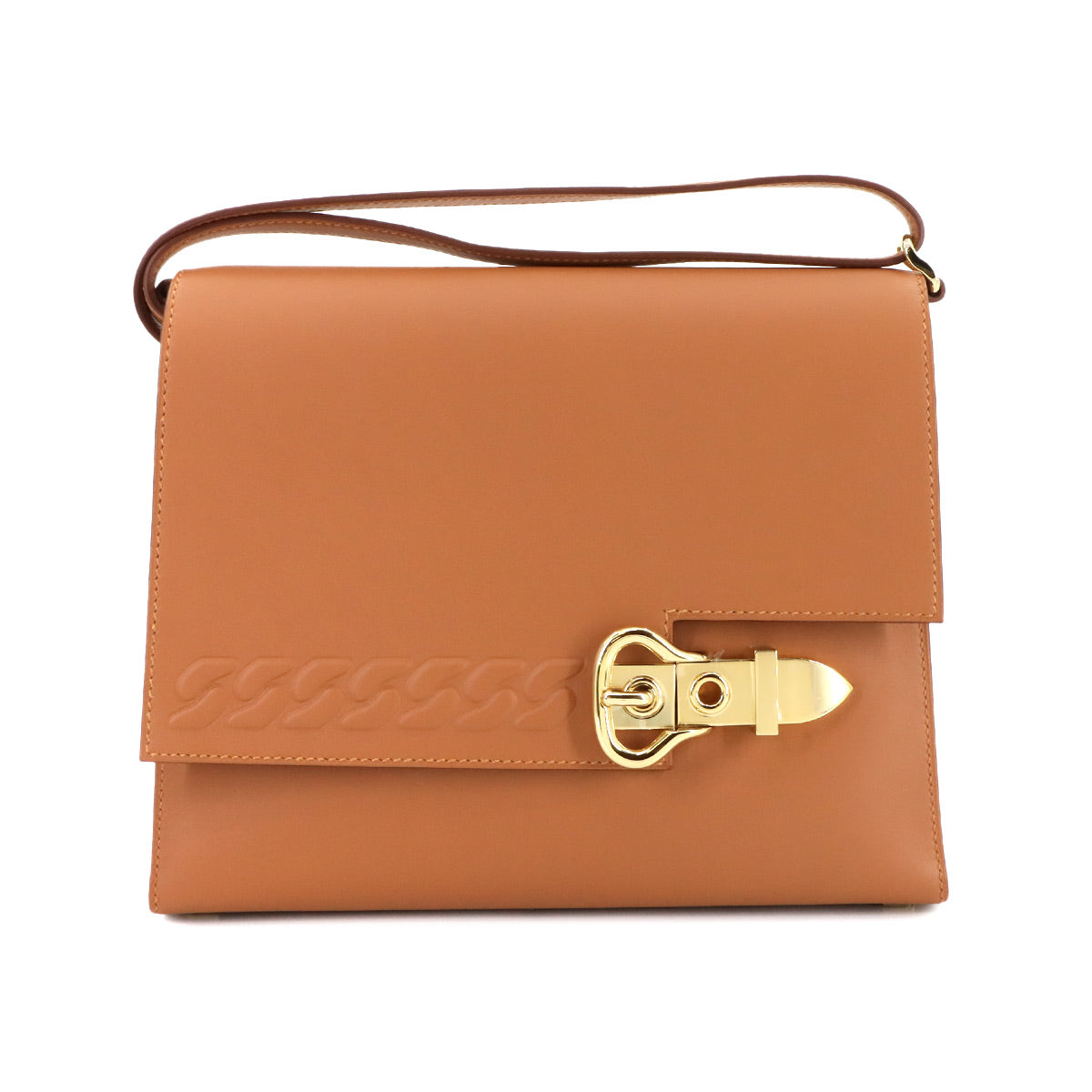 Boucle Sellier Shoulder Bag Swift Gold Purse