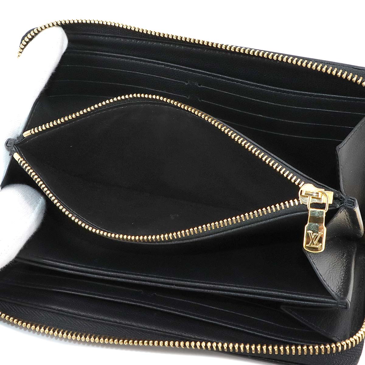 Monogram Coussin Zippy Wallet Leather Noir M81510 Purse