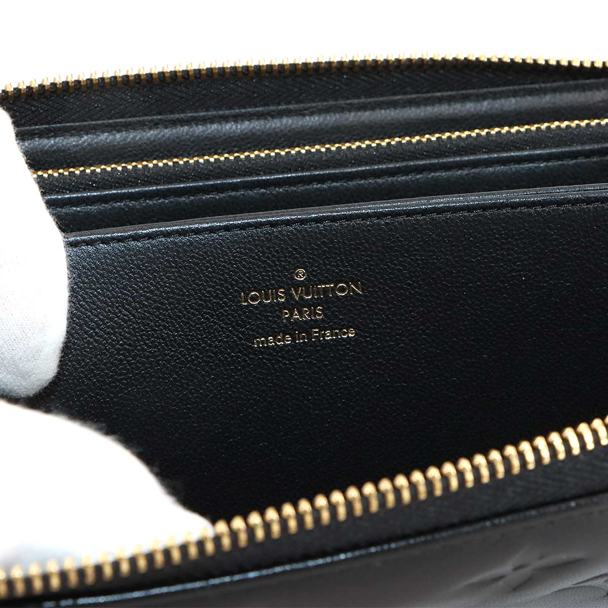 Monogram Coussin Zippy Wallet Leather Noir M81510 Purse