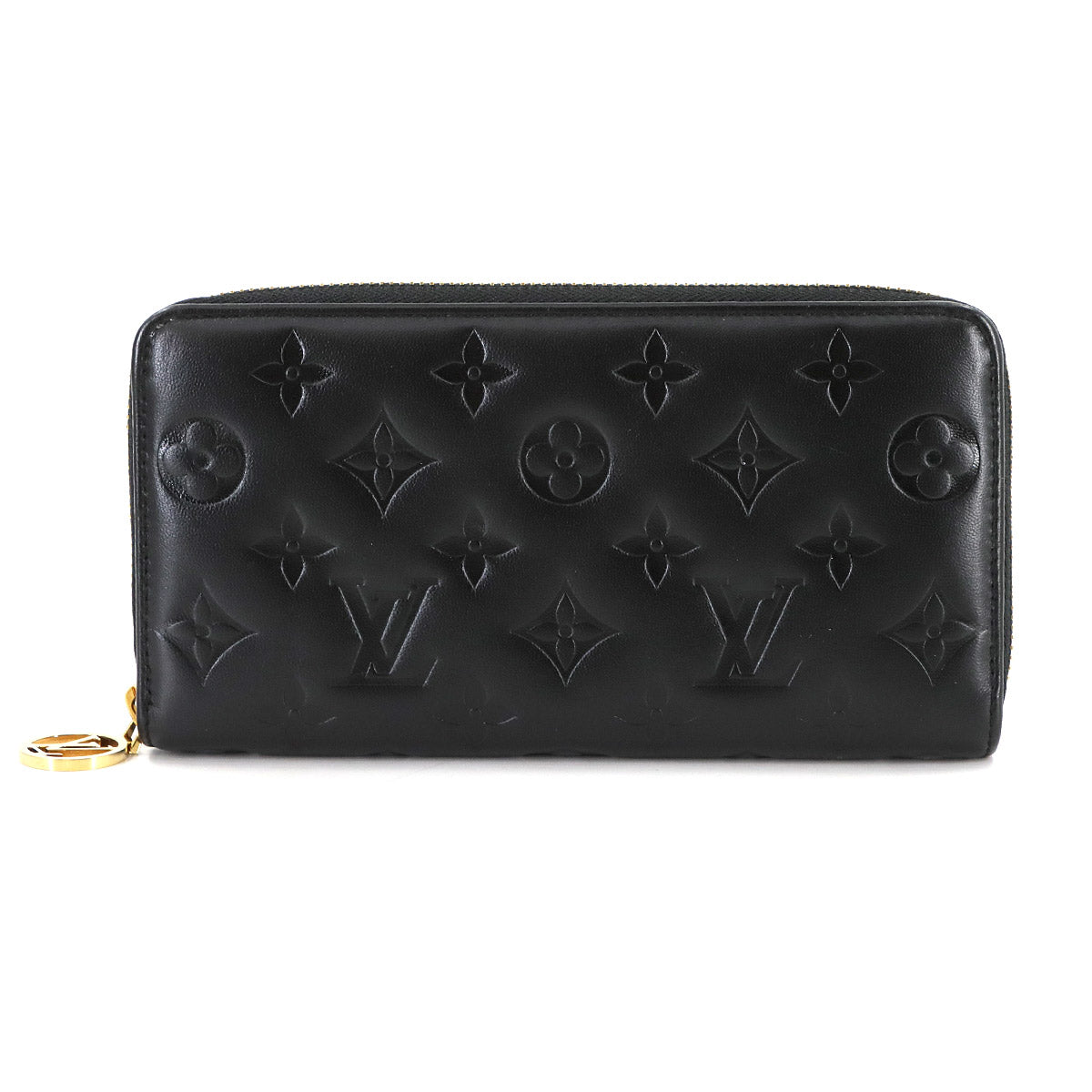 Monogram Coussin Zippy Wallet Leather Noir M81510 Purse