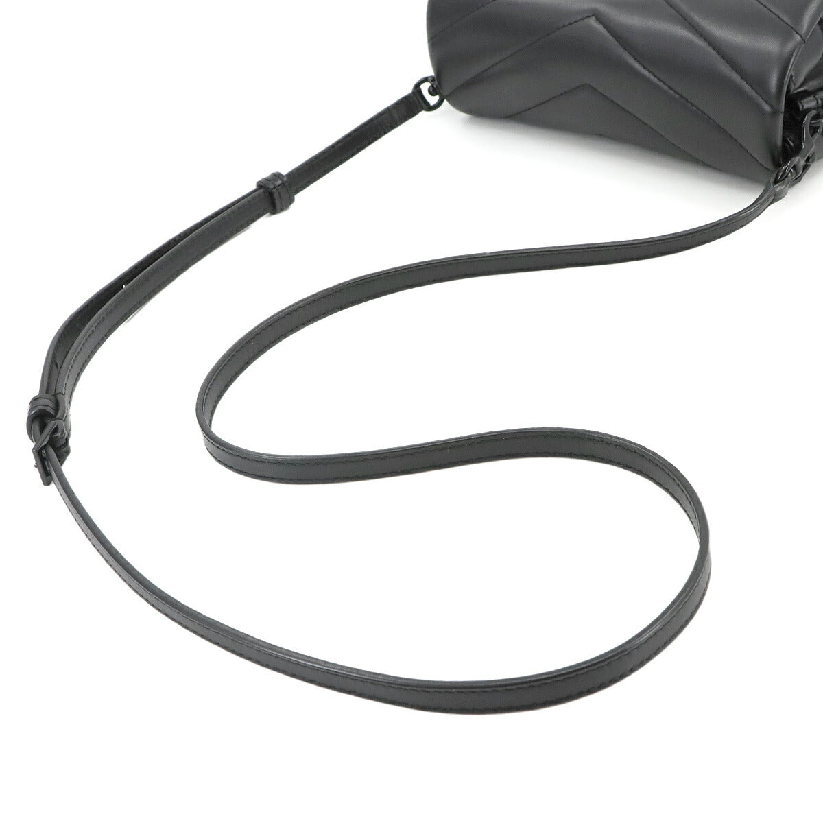 Loulou Toy Shoulder Bag Leather Black 678401