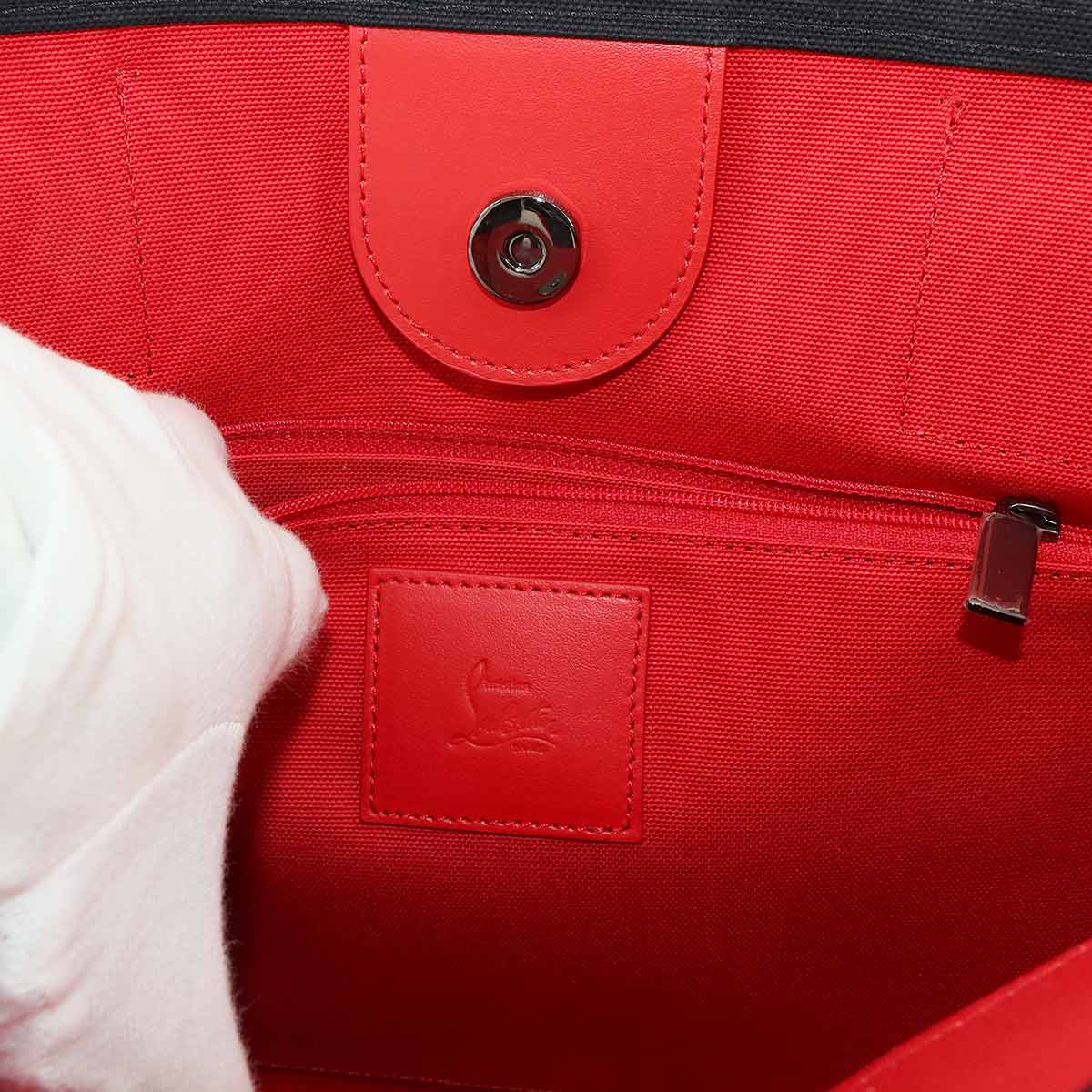 Nastroloubi Medium Tote Bag Nylon Leather Black