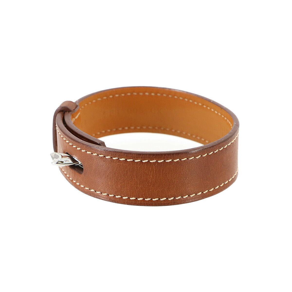 Panache Bracelet Tadelakt Leather Faubourg Brown Horse head