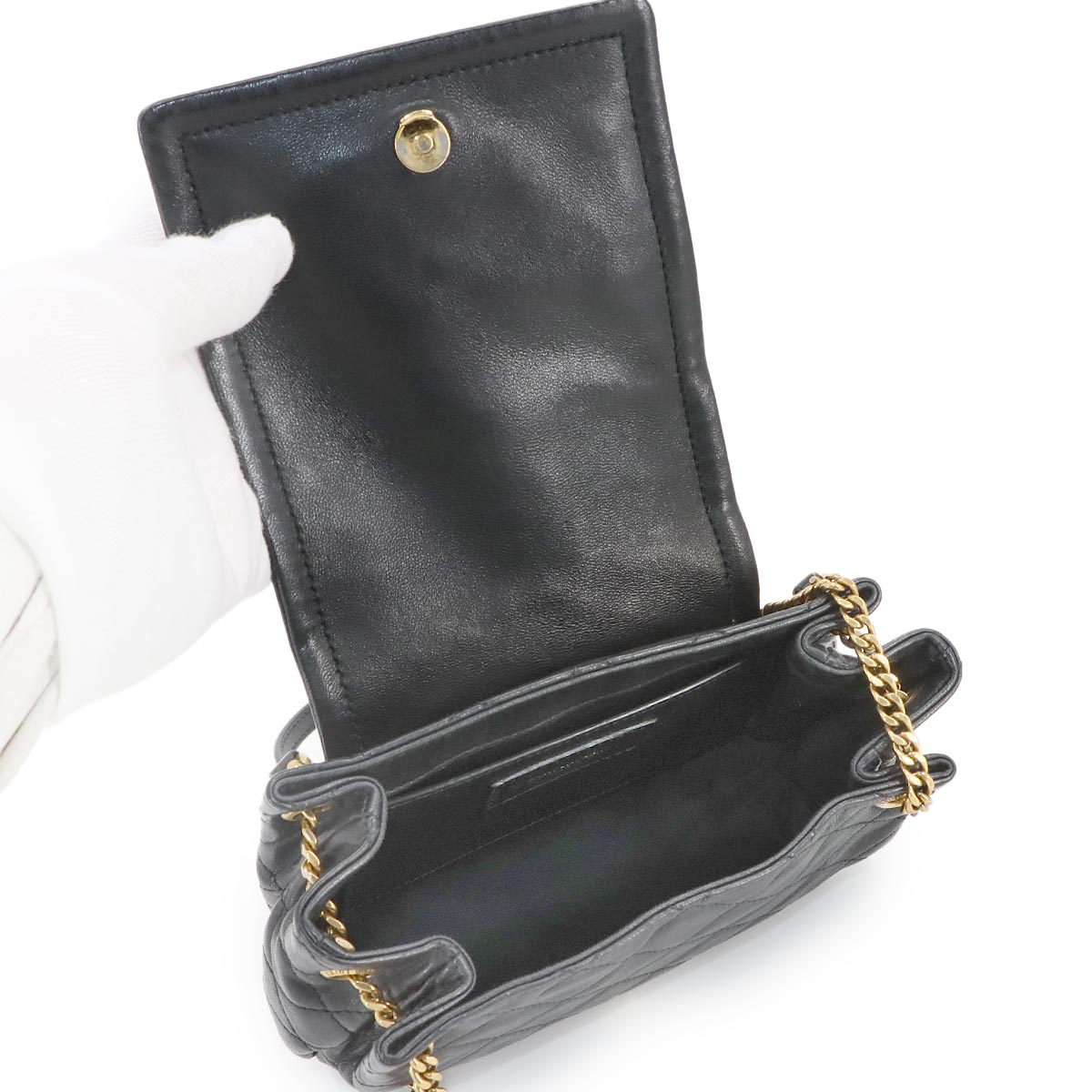 Monogram Mini NOLITA Shoulder Bag Leather Black 672738
