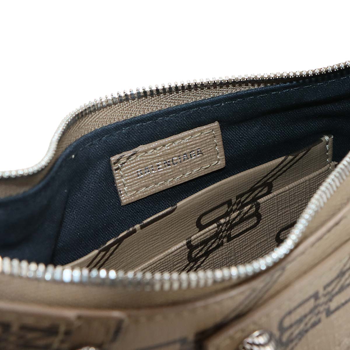 BB Monogram Le Cagole Mini Hand Shoulder Bag Brown 695814