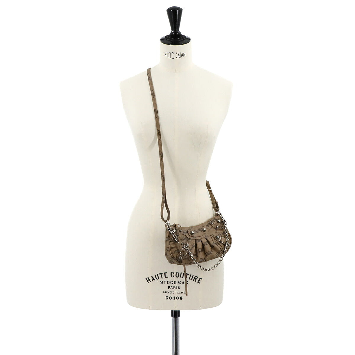 BB Monogram Le Cagole Mini Hand Shoulder Bag Brown 695814