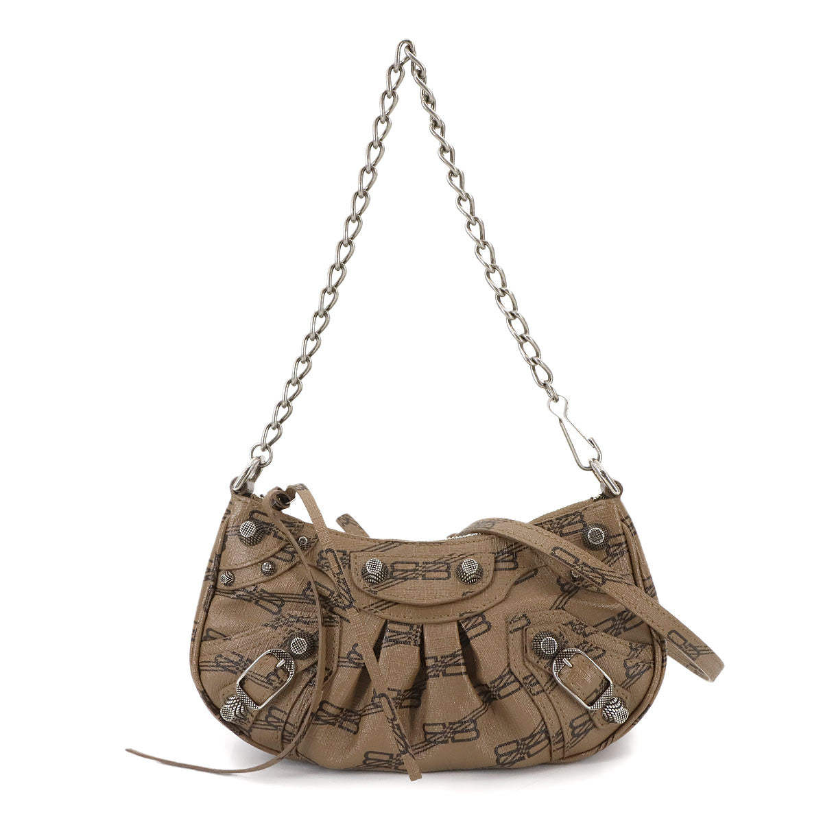 BB Monogram Le Cagole Mini Hand Shoulder Bag Brown 695814