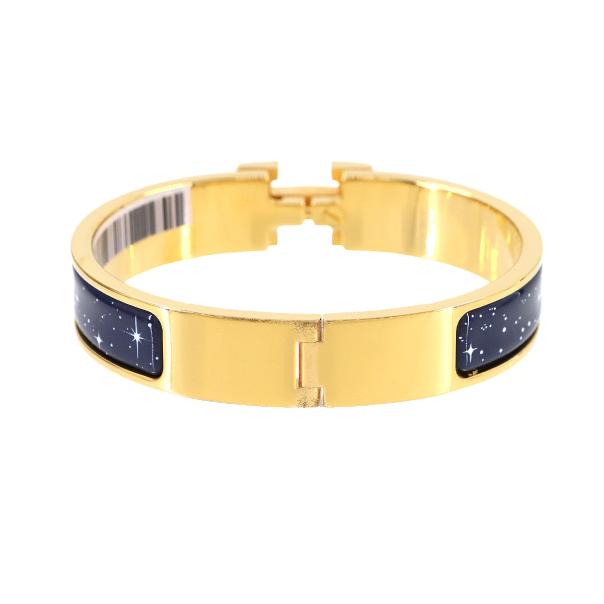 Clic H PM Bangle Bracelet Navy Space Derby Gold Accessory