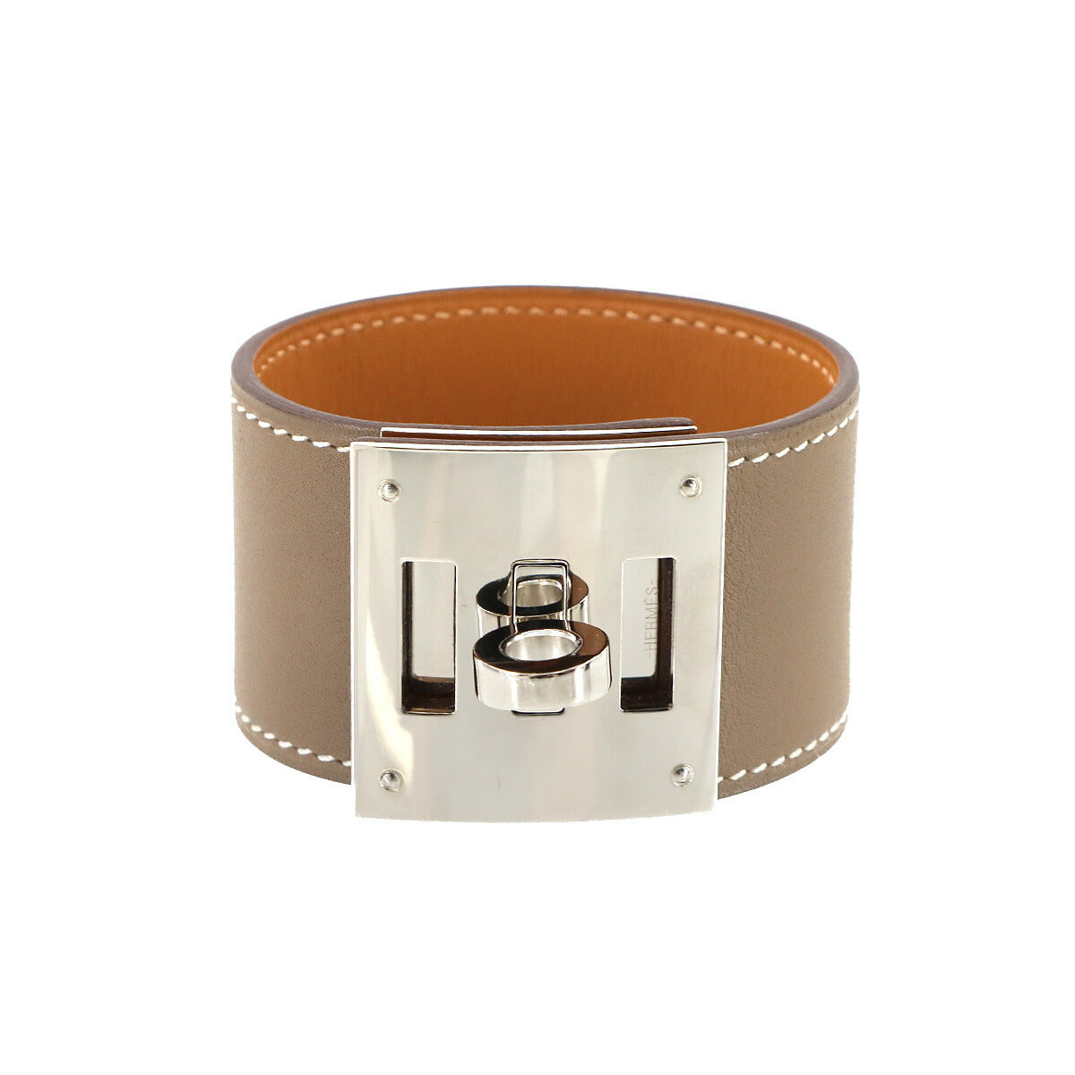 Kelly Dog Bracelet Bangle Veau Swift Etoupe Accessories