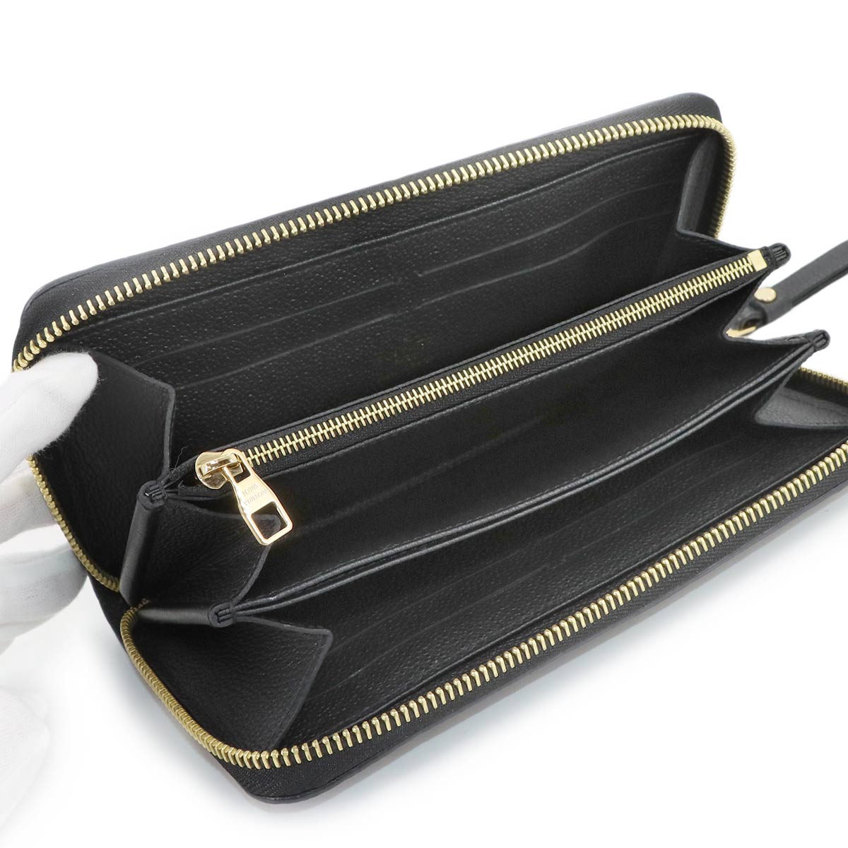 Monogram Empreinte Zippy Wallet Leather Noir M60571