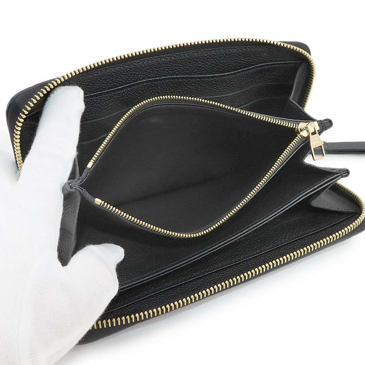 Monogram Empreinte Zippy Wallet Leather Noir M60571