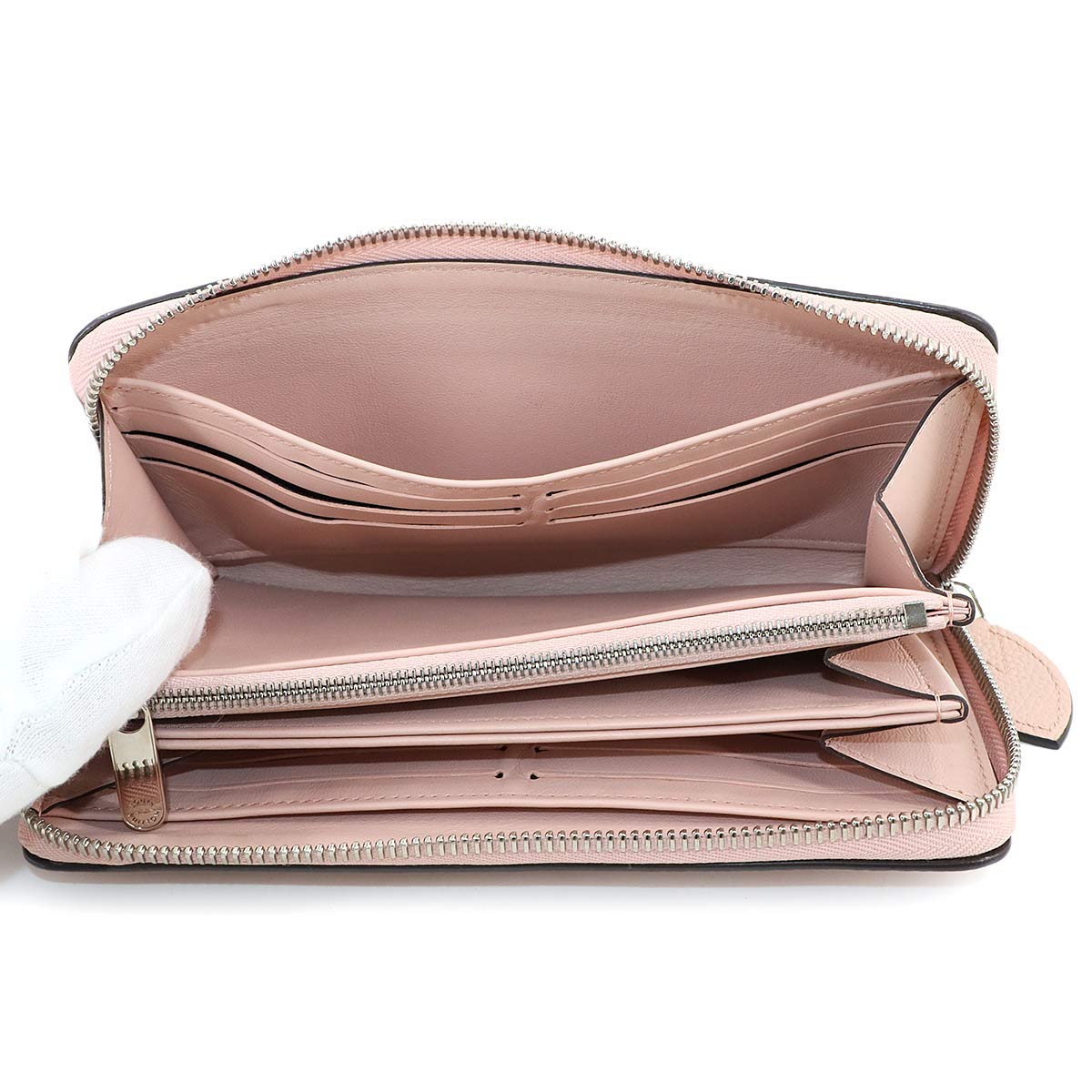 Mahina Zippy Wallet Leather Pink Jasmin M82755 Purse