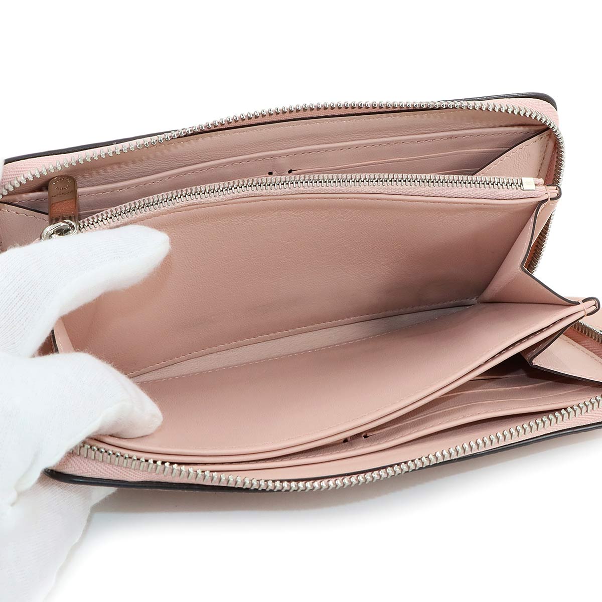 Mahina Zippy Wallet Leather Pink Jasmin M82755 Purse