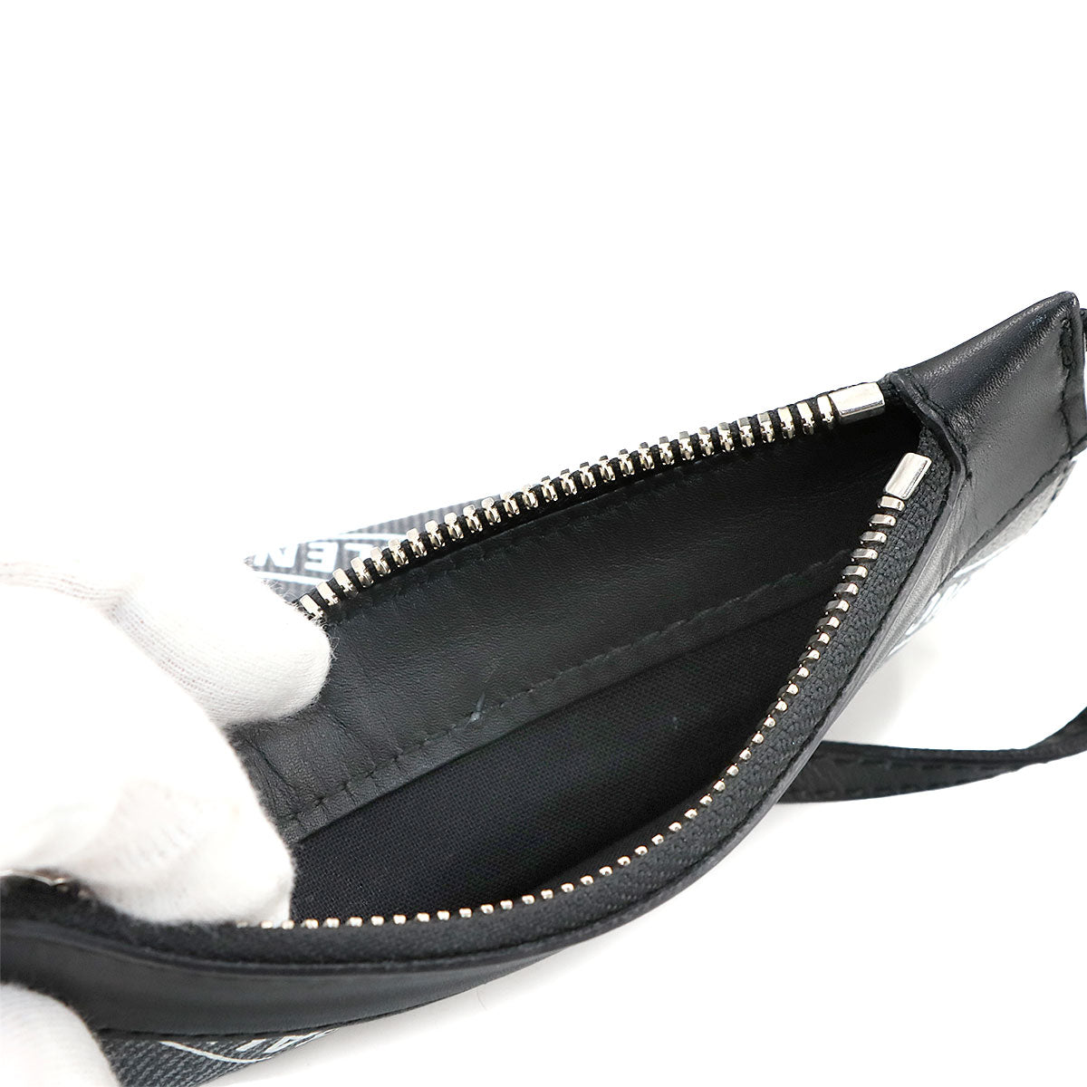 Navy XS Cabas Tote Bag PVC Leather Gray Black 390346