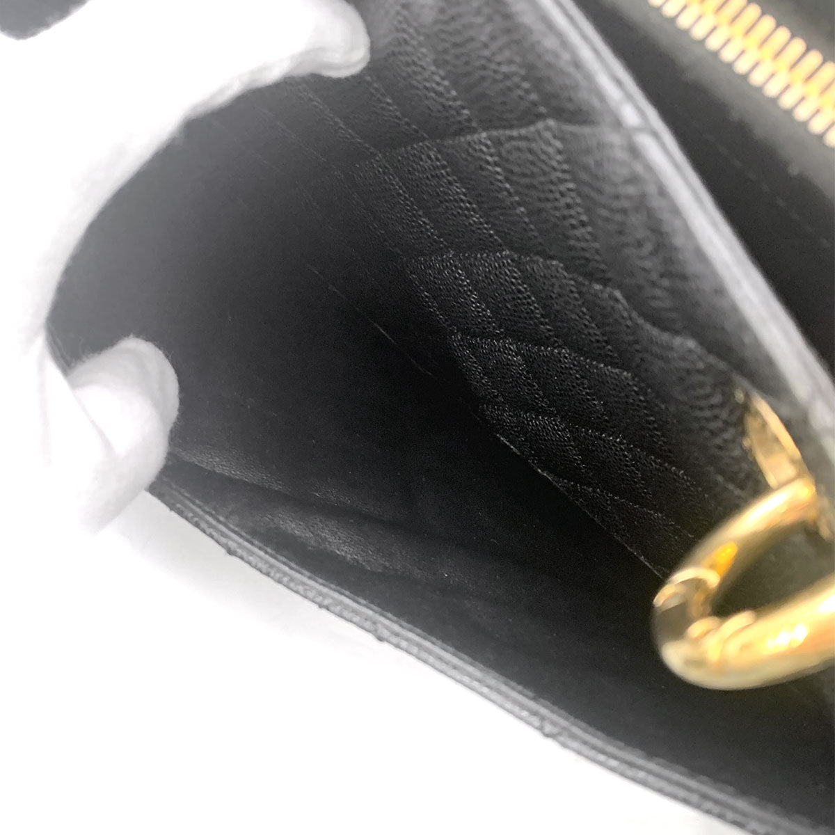 Grand Shopping Tote Bag GST Leather Black A50995