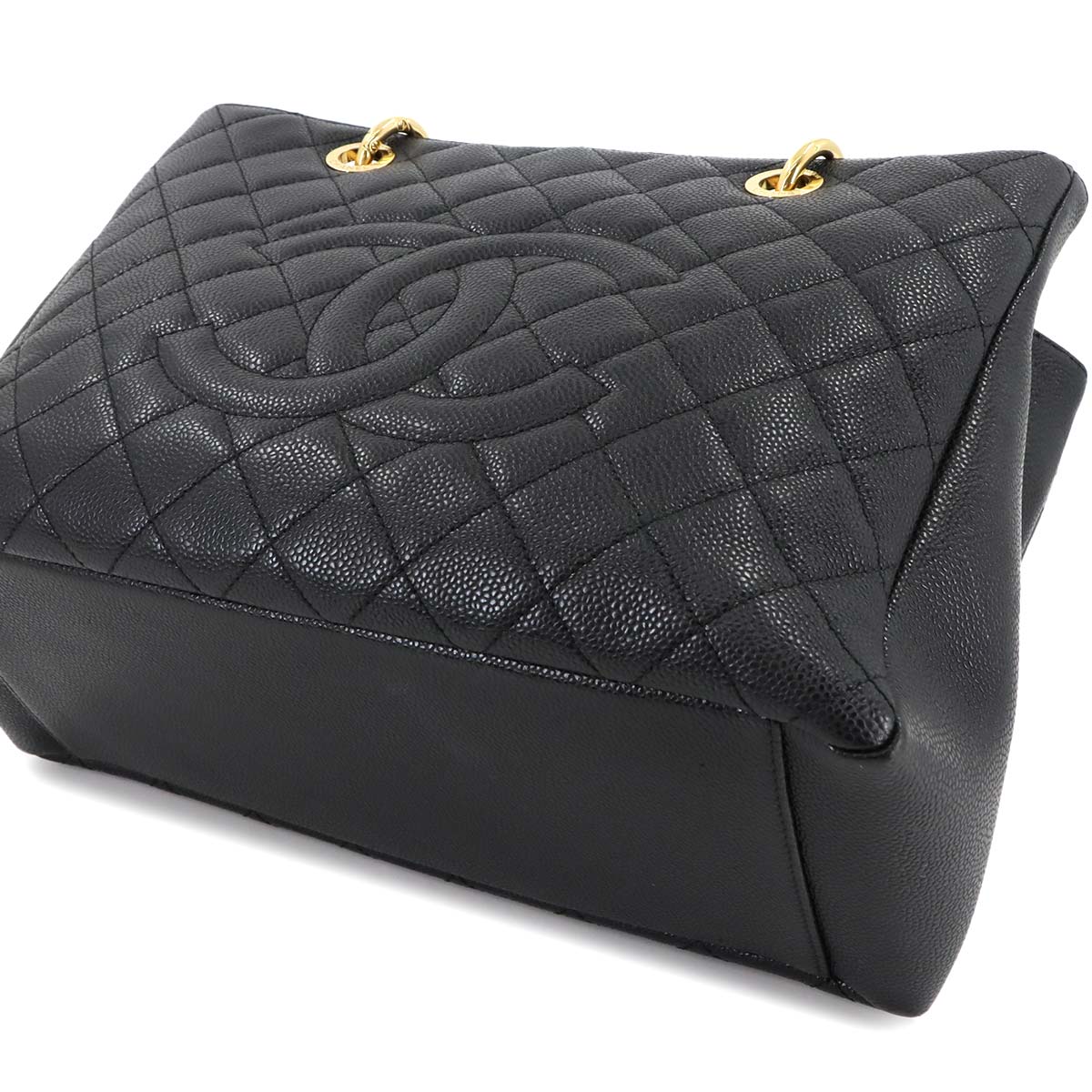 Grand Shopping Tote Bag GST Leather Black A50995