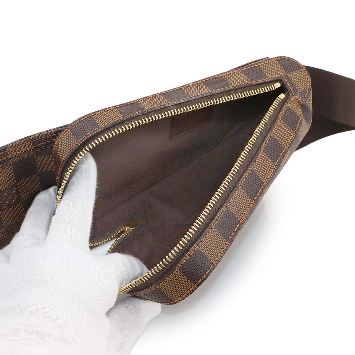 Damier Geronimos Crossbody Bag Ebene Brown N51994