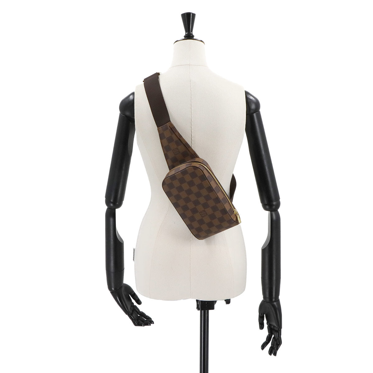 Damier Geronimos Crossbody Bag Ebene Brown N51994