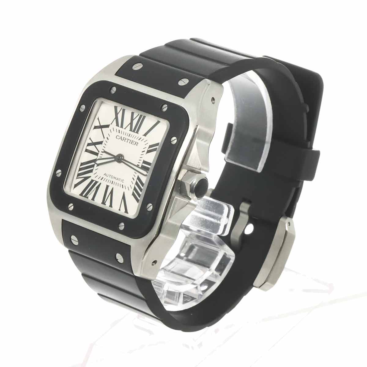 Santos 100 LM W20121U2 Automatic Silver Dial mens Watch