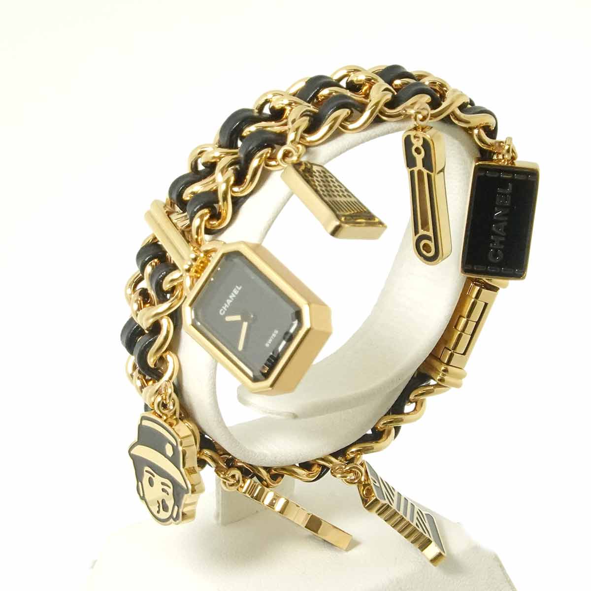 Premiere Charm CoutureM H9859 Vintage Quartz Black Dial Ladies