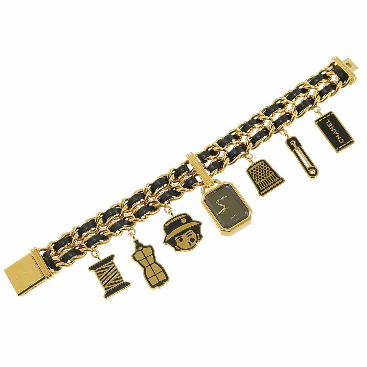 Premiere Charm CoutureM H9859 Vintage Quartz Black Dial Ladies