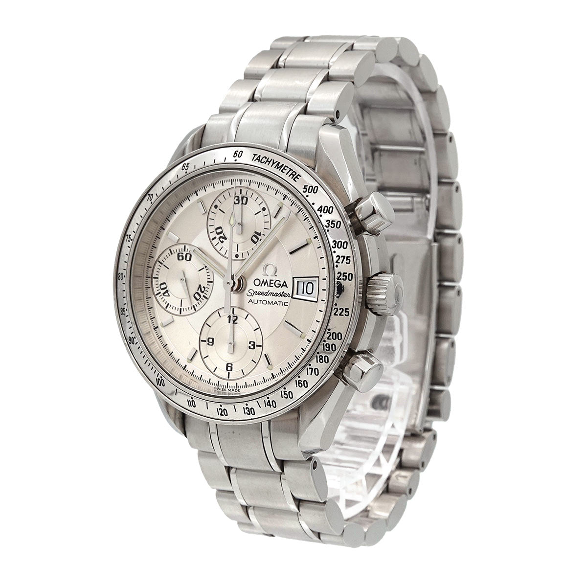 Speedmaster Date 3513 30 Chronograph Automatic Silver Dial Mens