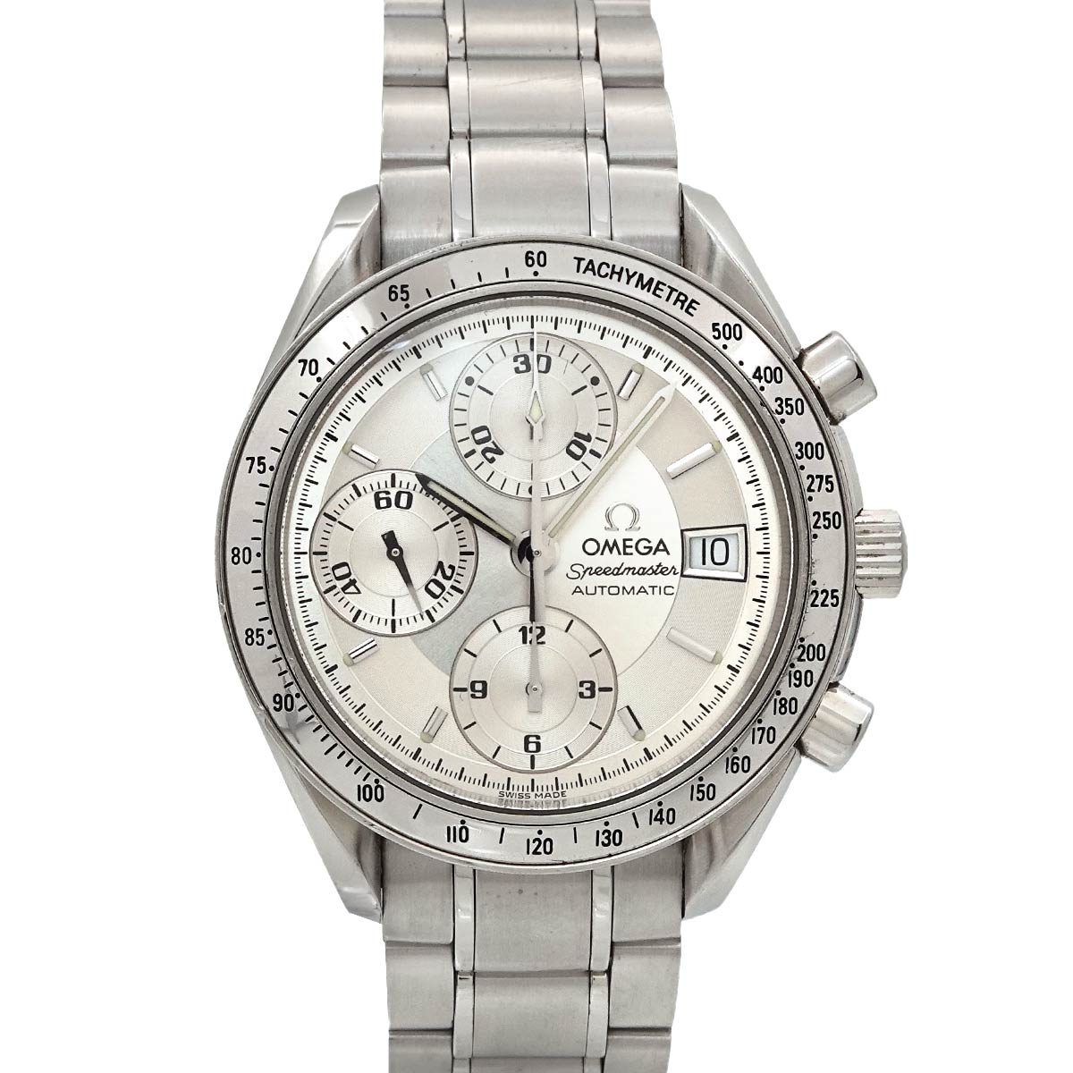 Speedmaster Date 3513 30 Chronograph Automatic Silver Dial Mens