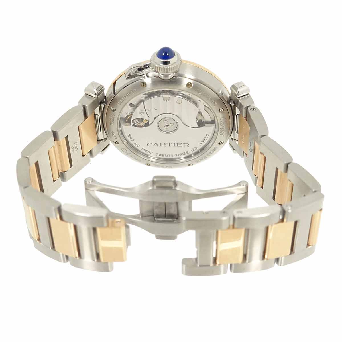 Pasha W2PA0008 Automatic 750 Pink Gold Silver Dial Mens Watch